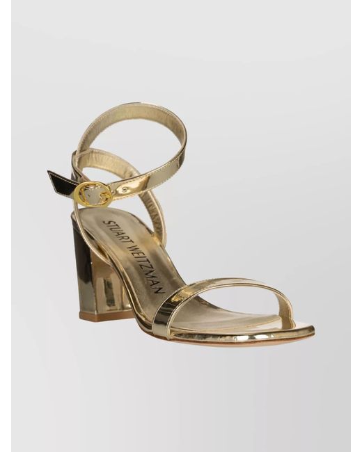 Stuart Weitzman Metallic Leather Sandals