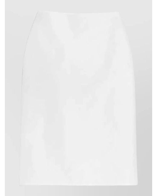 Jil Sander White Midi Pencil Skirt