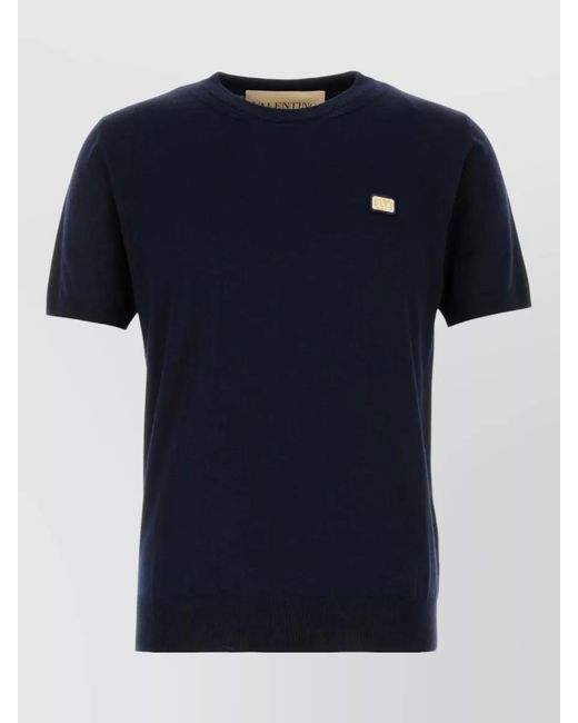 Valentino Garavani Blue Wool Sweater for men