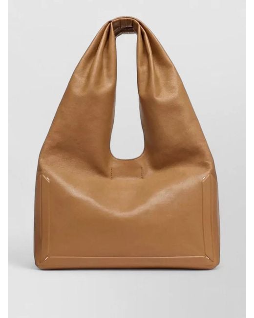 Maison Margiela Brown Medium Tote Bag Soft Structure Handles