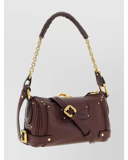 Chloé Brown Paddington Small Leather Shoulder Bag