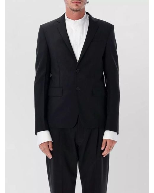 Fendi Blue Mohair Single-Breasted Blazer for men