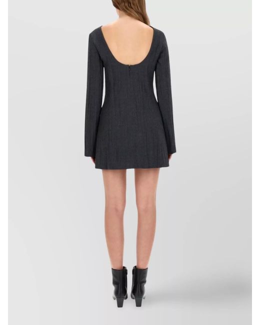 Our Legacy Black Virgin Wool Mini Dress