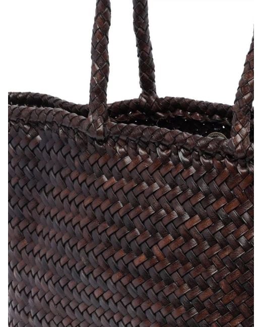 Dragon Diffusion Black Tote Bag Handwoven Dual Straps