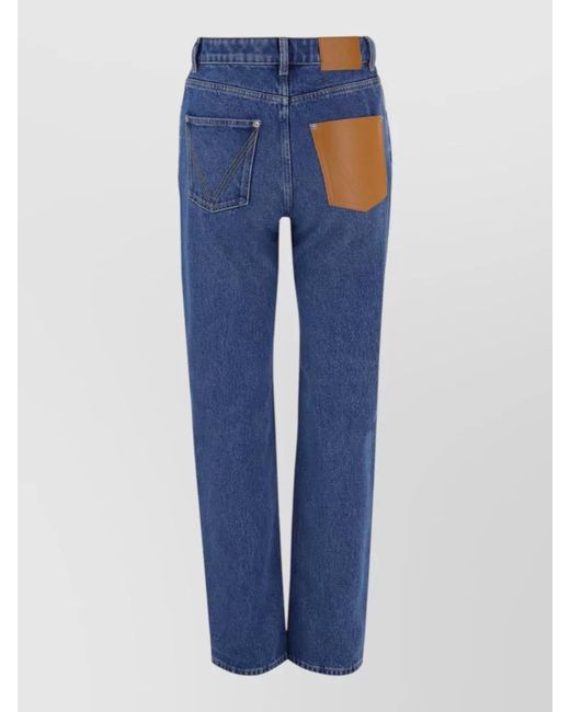 Bottega Veneta Blue Washed Straight-Leg Jeans