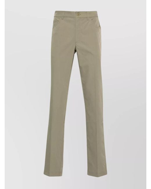 Lacoste Natural Low Rise Twill Trousers With Belt Loops And Pockets for men