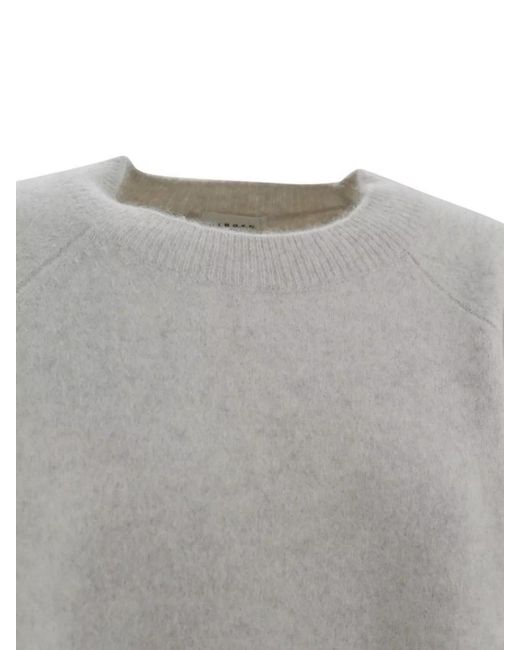P.A.R.O.S.H. Gray Ribbed Hem Crew Neck Jumper
