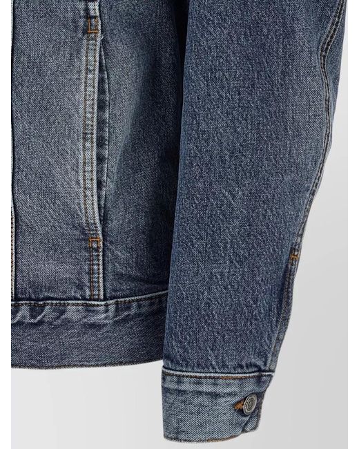 Department 5 Blue Soul Jacket Long Sleeves Chest Pockets for men