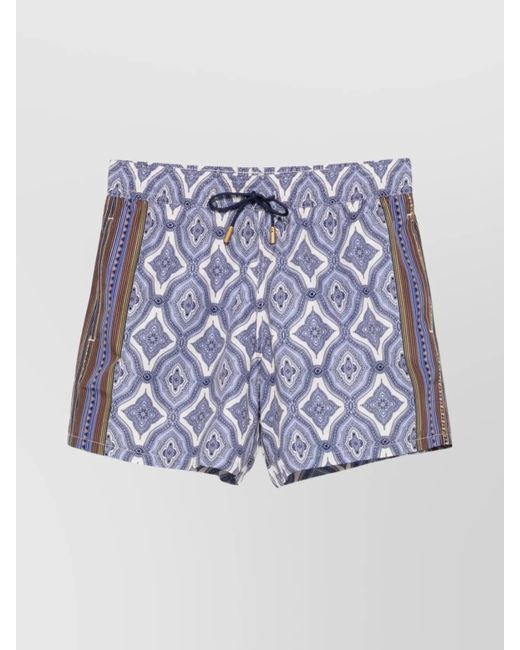 Etro Blue Swim Shorts for men