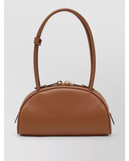 Miu Miu Brown Top Handle Leather Shoulder Bag