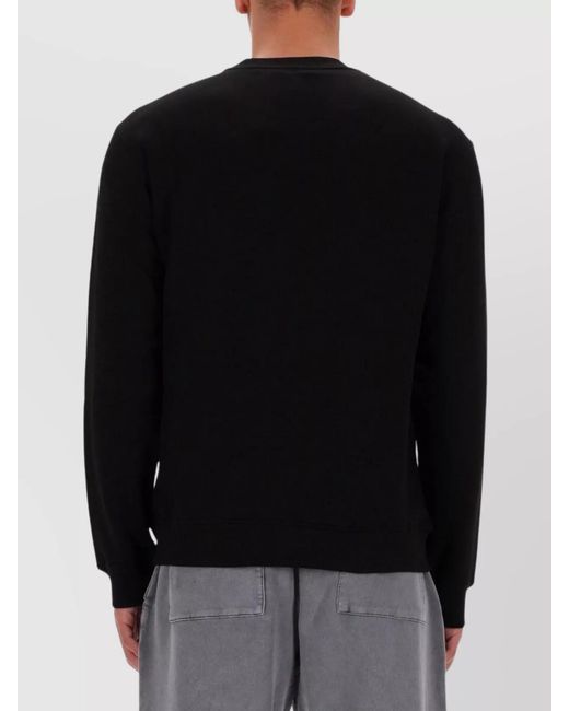 Versace Jeans Couture Black Cotton Logo Sweatshirt for men