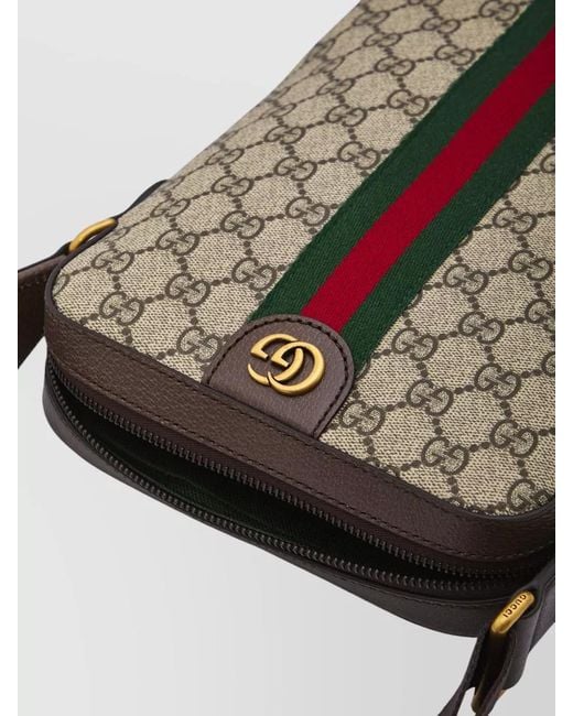 Gucci Multicolor Coated Canvas Shoulder Bag for men