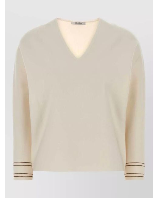 Max Mara Natural Undici Wool-Blend Sweater