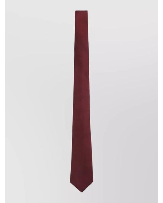 Giorgio Armani Purple Slim Standard Length Pointed Tip Tie for men