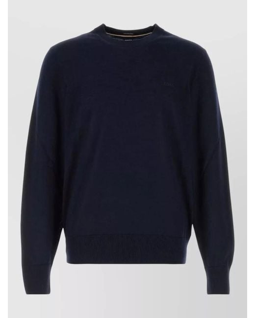 Boss Blue Wool Tank Top for men