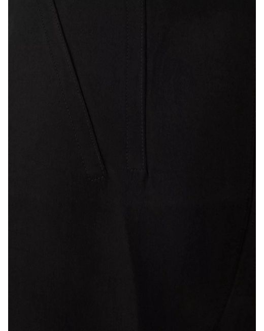 Sportmax Black Acetate Tailored Trousers