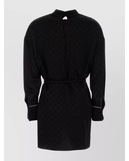 Gucci Black Crepe Mini Dress