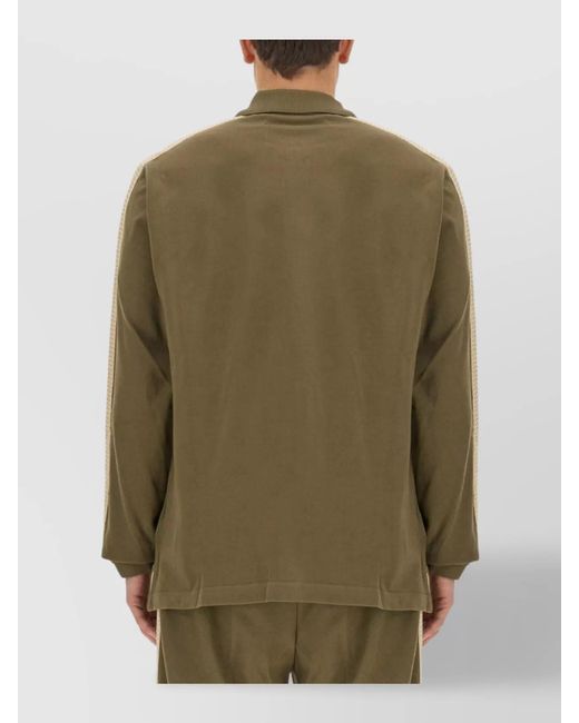 Palm Angels Green Regular-Fit Cotton Shirt for men
