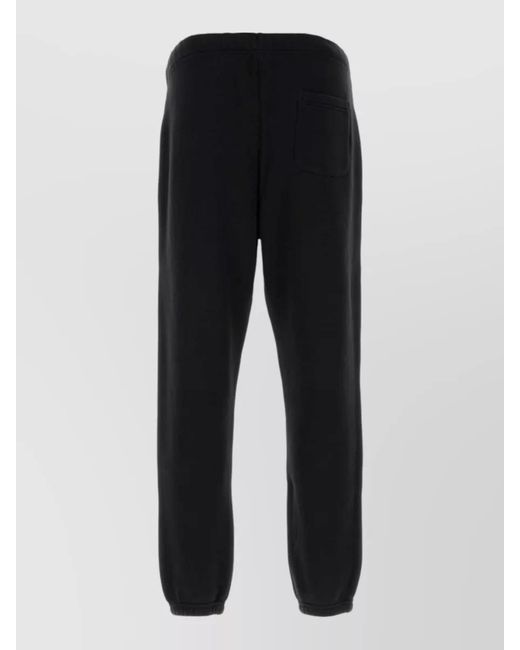 Autry Black Cotton Track Pants for men