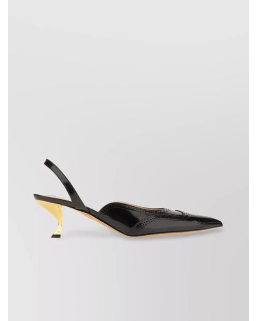 Thom Browne White Leather Pumps
