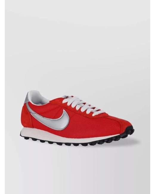 Nike Red Leather Low Top Sneakers