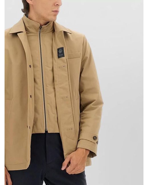 Fay Natural Double Front Lightweight Jacket for men
