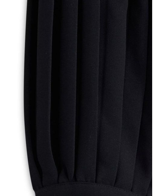 See By Chloé Black Crepe Floral Guipure Mini Dress