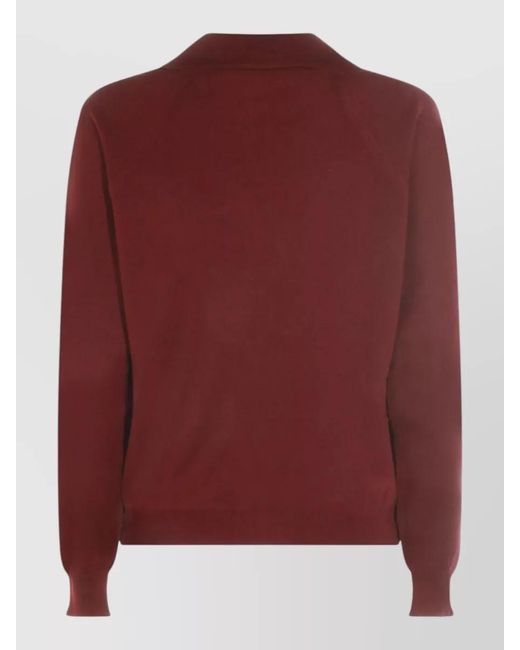 Miu Miu Knit Cardigan Cuff Detail And Structured Hem