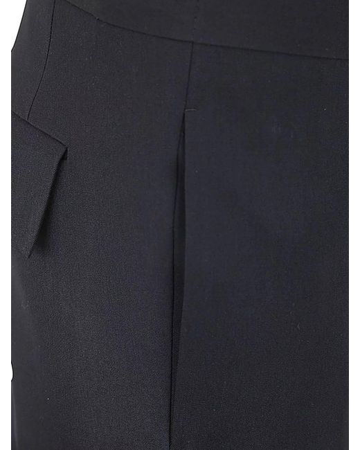 SAPIO Blue Wool Tailored Trousers for men