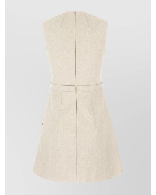 Patou Natural Cotton Mini Dress