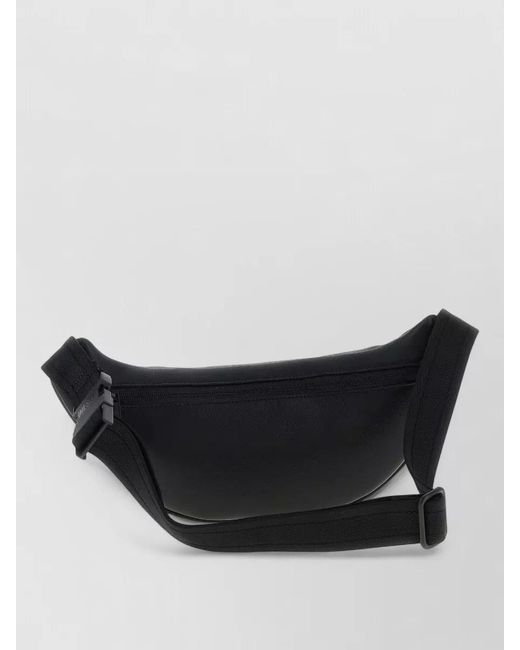 DIESEL Black Leather Belt Bag for men