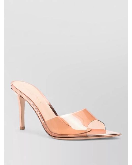 Gianvito Rossi Pink Plexi Pointed-Toe Pumps