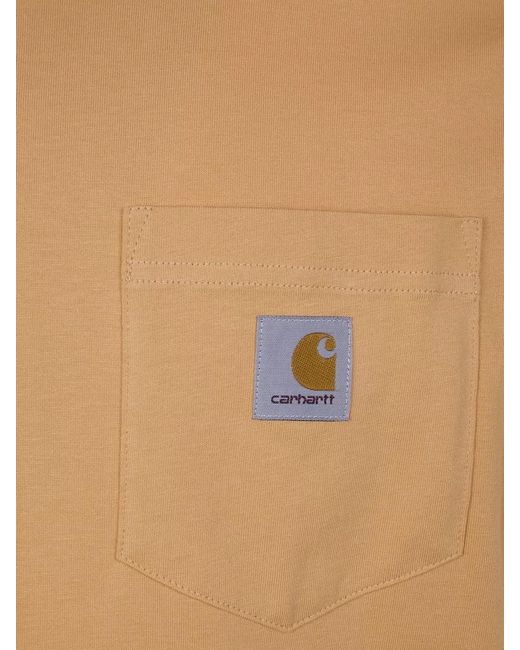 Carhartt Multicolor Organic Cotton T Shirt Crew Neck Pocket for men