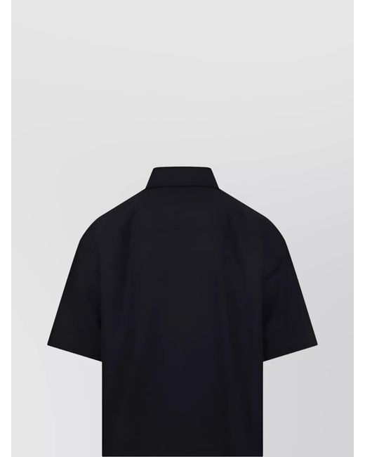 Studio Nicholson Blue Boxy Shirt Short Sleeves for men
