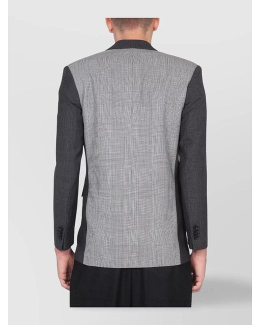 Aspesi Blue Single-Breasted Virgin Wool Blazer for men