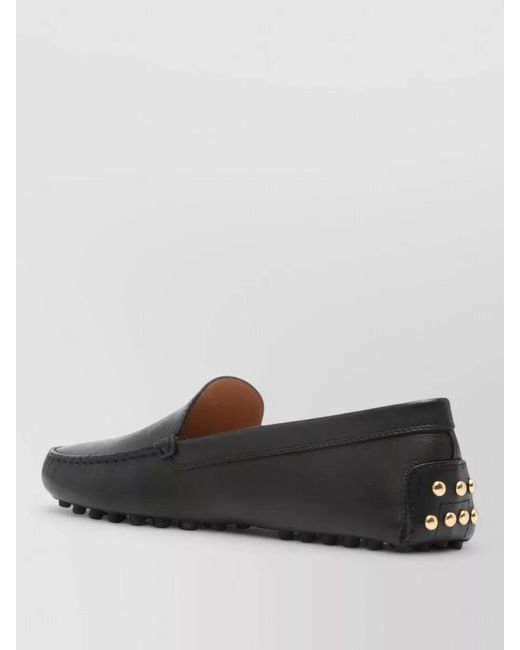 Tod's Gray Leather Loafers