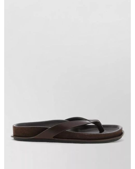 Jacquemus Gray Flat Thong Strap Open Toe Sandals