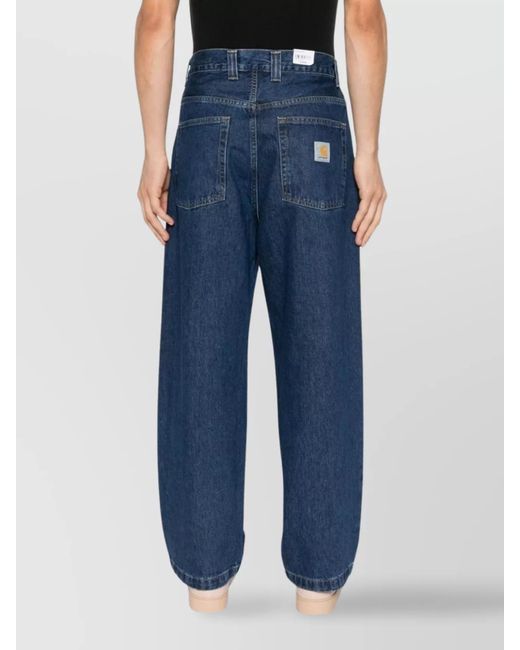 Carhartt Blue Denim Straight-Leg Jeans for men