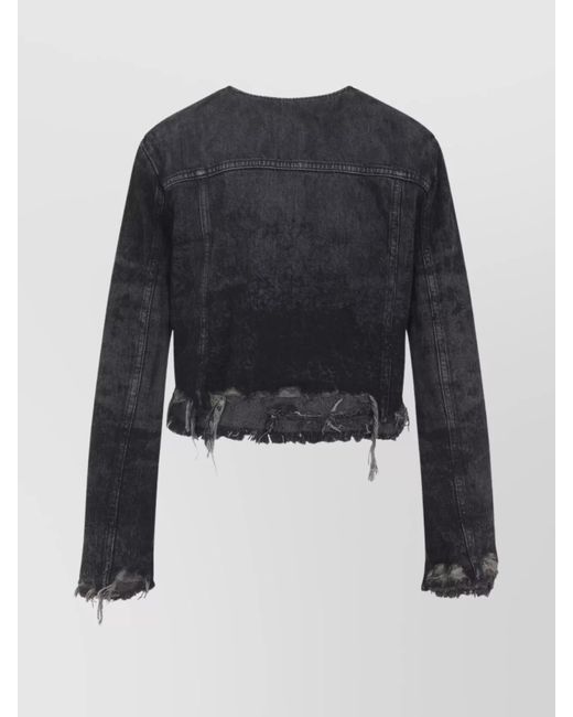 DIESEL Blue Denim Cropped Jacket