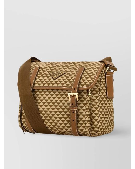 Prada Natural Re-Edition Recycled Polyamide Shoulder Bag