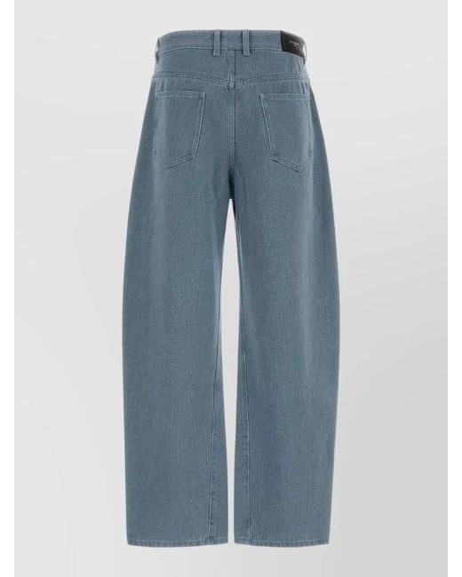 Givenchy Blue Wide Leg Denim Jeans Five Pocket for men