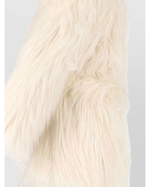 Entire studios Natural Faux Fur Coat