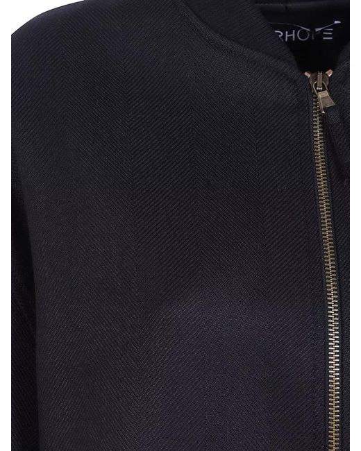DR. HOPE Blue Maxi Bomber Jacket