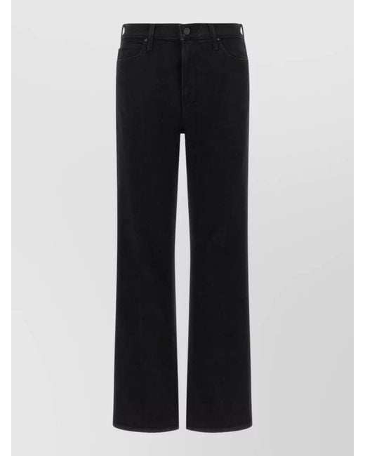 Mother Black High Waist Five Pocket Denim Jeans