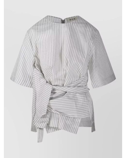 Rohe Gray Silk Blend Blouse