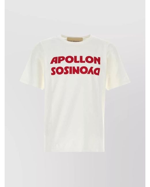 Valentino Garavani White Cotton T-Shirt for men