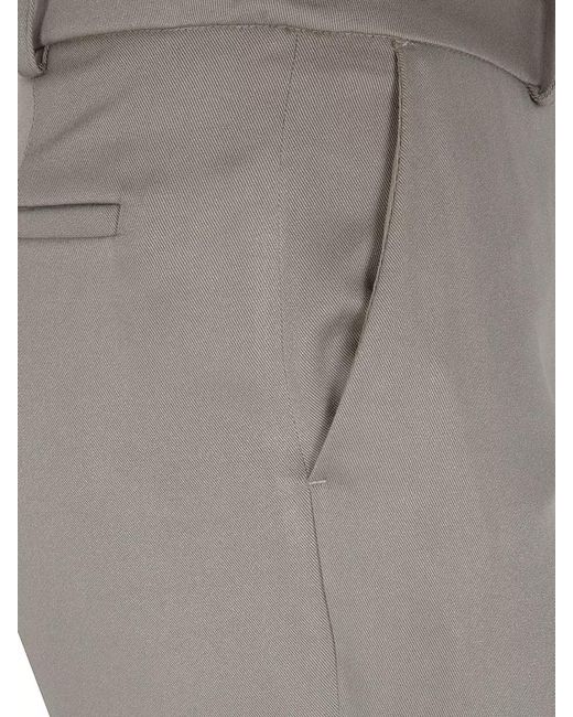 Frankie Shop Gray Lior Fluid Tailored Capri Pants Belt Loops