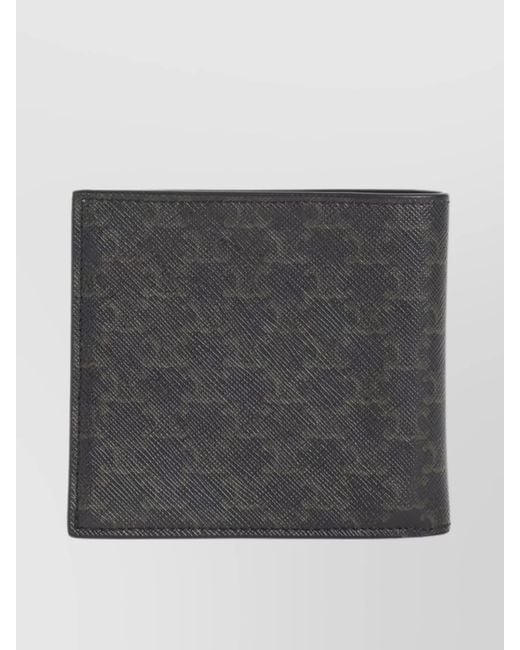 Céline Gray Slim Bi-Fold Wallet With Compact Design