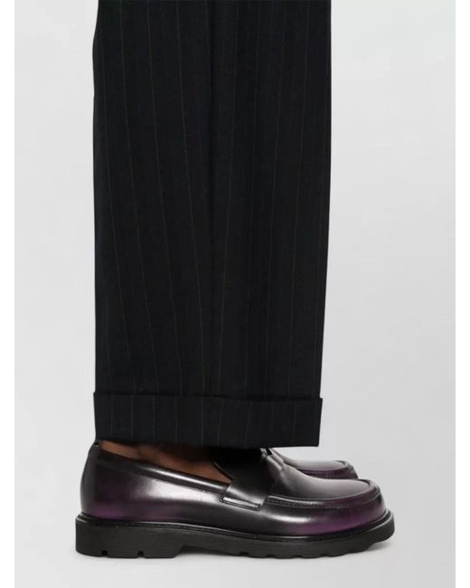Miu Miu Black High-Rise Pinstripe Wool Tailored Trousers