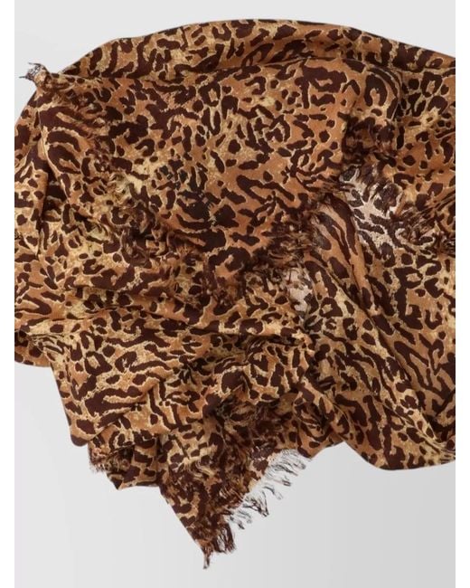 Isabel Marant Brown Cashmere Wool Scarf